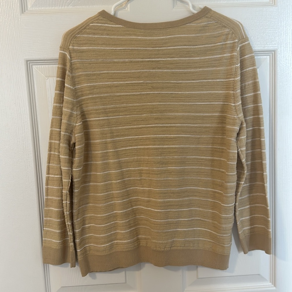 LOFT crewneck cardigan, 100% cotton - Picture 3 of 10